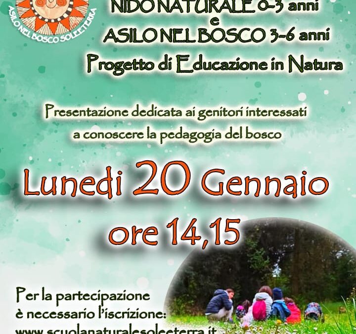 Presentazione NIDO-ASILO SOLEETERRA 20 Gennaio 2025